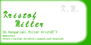 kristof miller business card